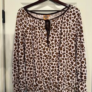 Tory Burch Leopard Print Women's Top - Brown